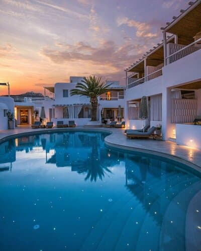 Внешний вид отеля Mykonos Ammos Hotel