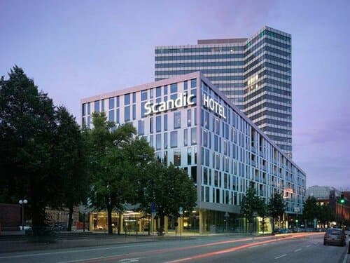 Внешний вид отеля Scandic Hamburg Emporio